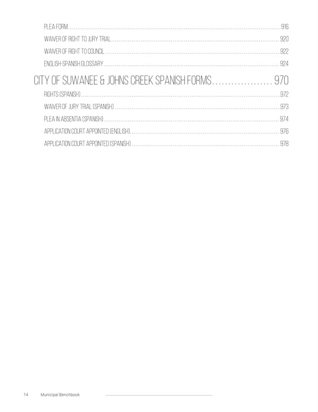 Municipal Benchbook - Password Protected